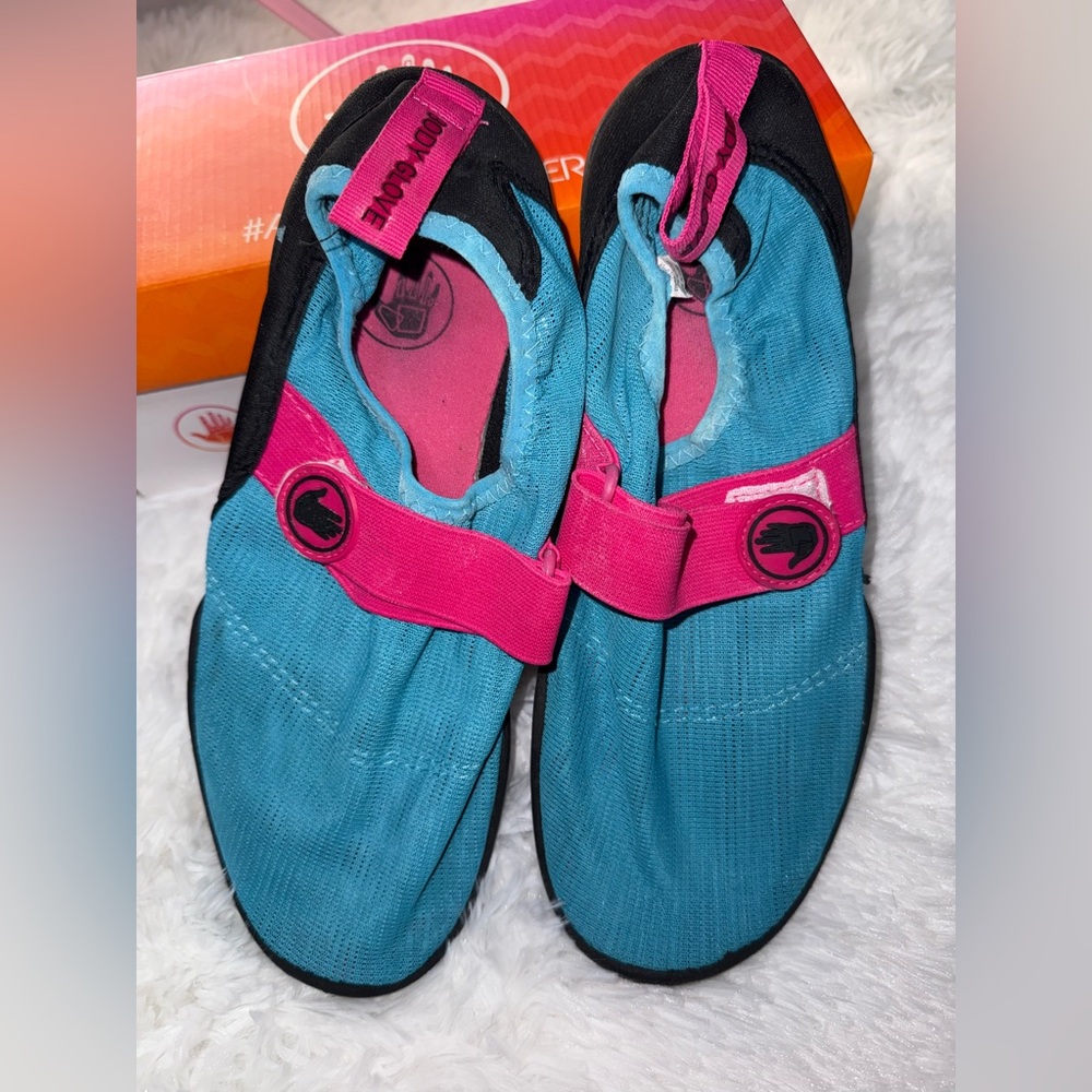 Teal and Pink Water Shoes